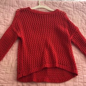 Nordstrom red woven sweater